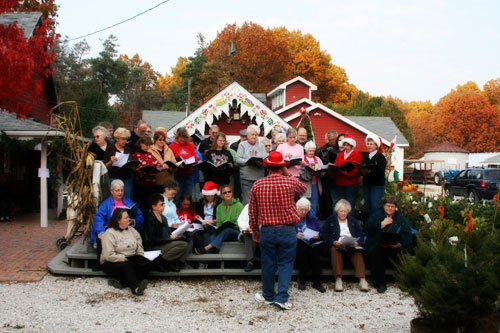 Starke County Community Choir performs at Hensler's
