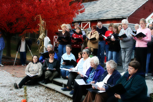 Starke County Community Choir performs at Hensler's