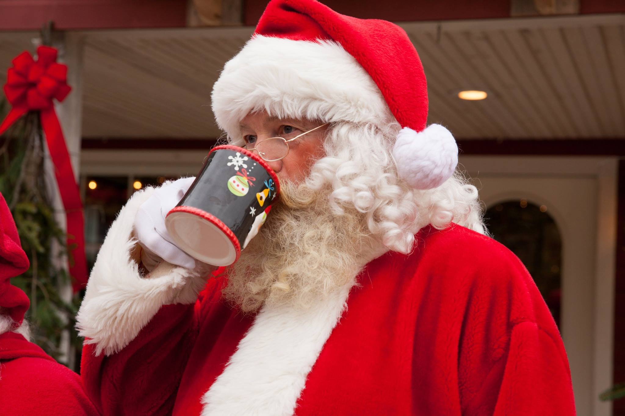 Santa Claus at the Eats Barn