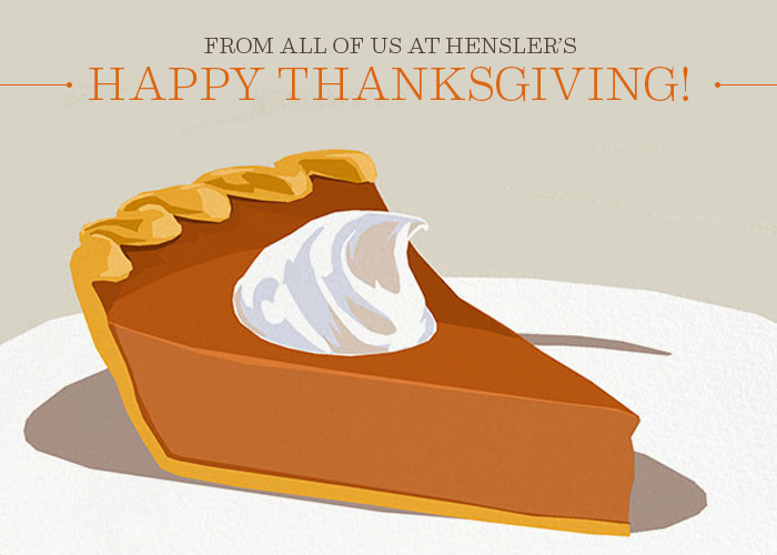 Happy Thanksgiving 2014 from Hensler Nursery