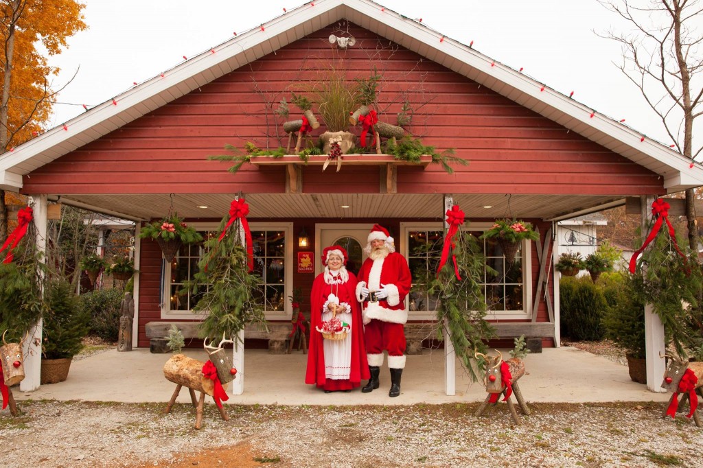 Santa and Mrs. Claus at Hensler Nursery